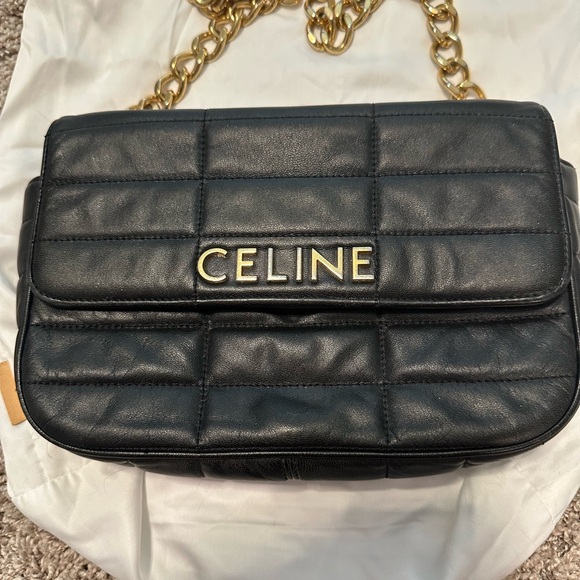Celine Matelasse Chain Leather bag - Picture 1 of 14